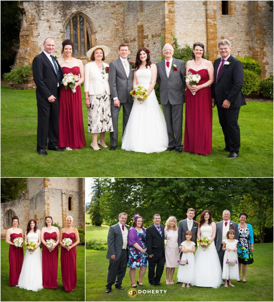 Ettington Park wedding family photos