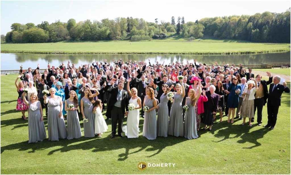 Stoneleigh Abbey Group Wedding Photo