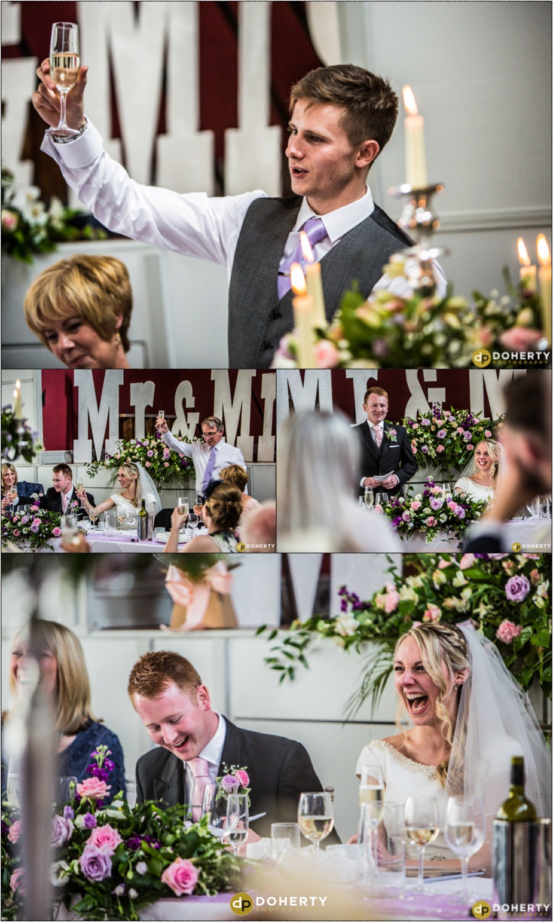 Wedding Photography - Stanbrook Abbey Speeches