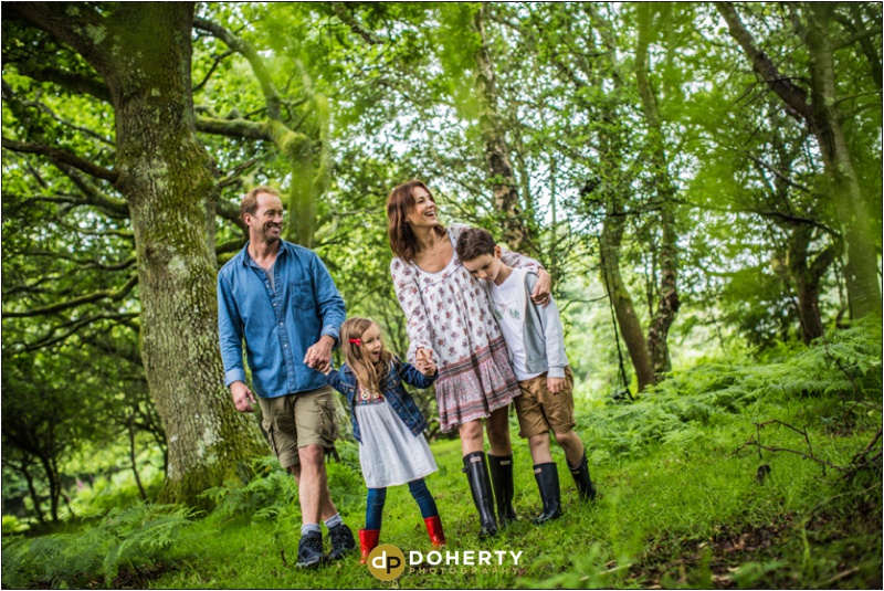 Commercial Photography - New Forest family walking