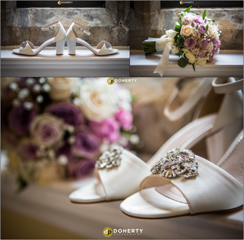 Wedding Shoes and Flowers