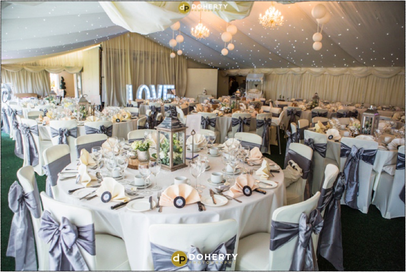 Wedding Photography of the marquee for a wedding - The School House - Staffordshire