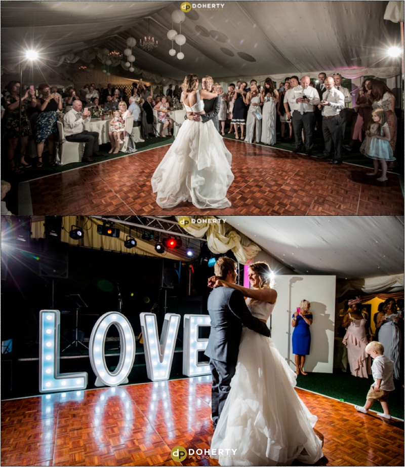 Wedding Photo of First Dance - The School House