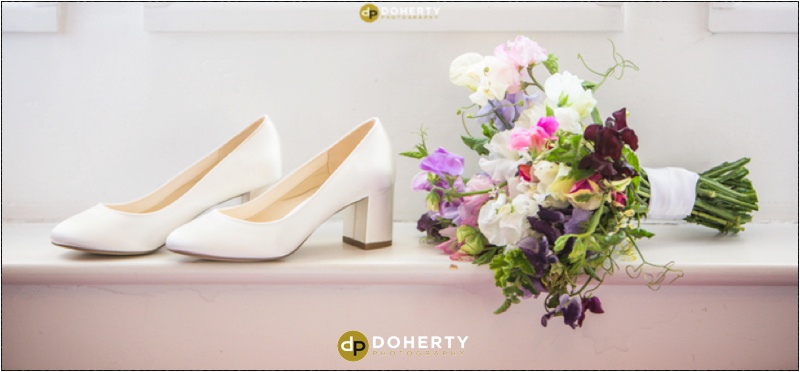 Wedding Shoes and flowers