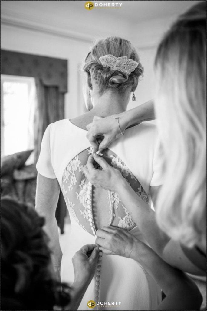 Surrey Wedding Photography Preparations with bride