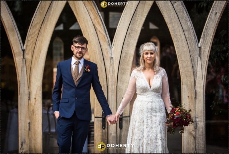 Shustoke Barn Wedding Photography - bride and groom
