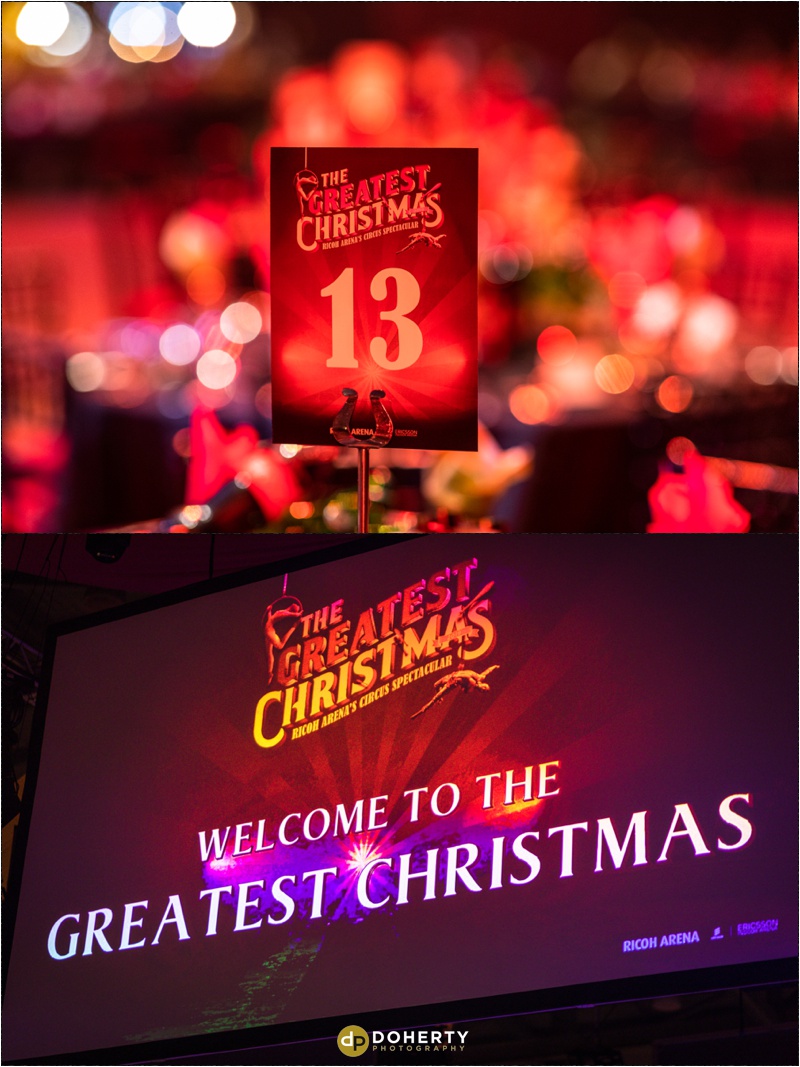 Corporate Photography at Ricoh Arena - Christmas Show