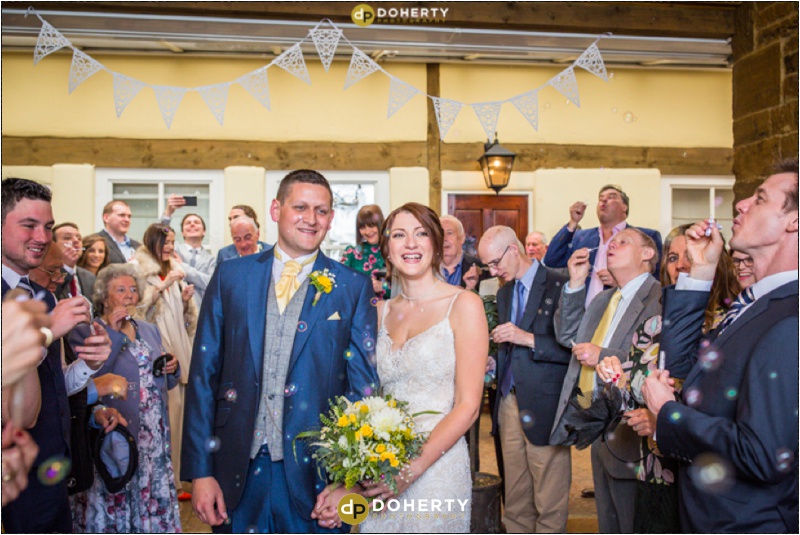 Crockwell Farm wedding confetti photo