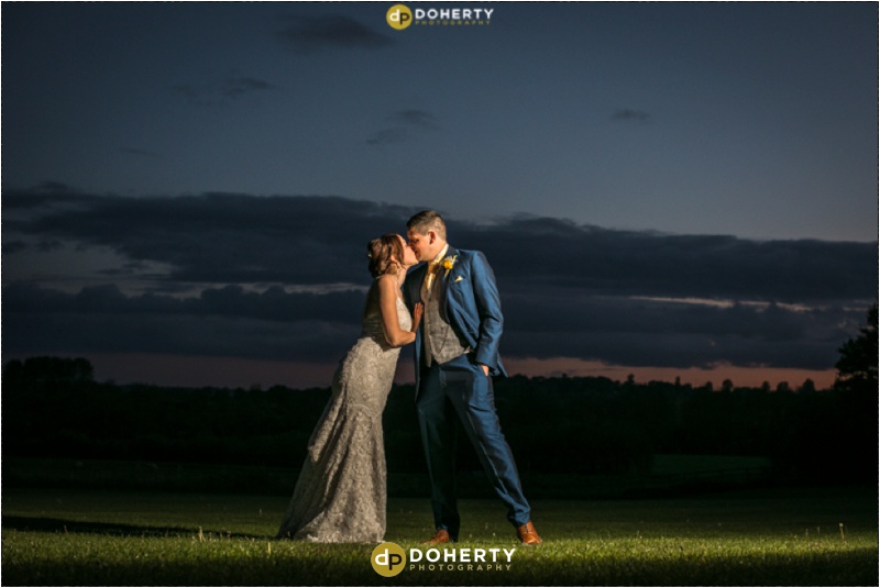 Crockwell Farm wedding twilight photography