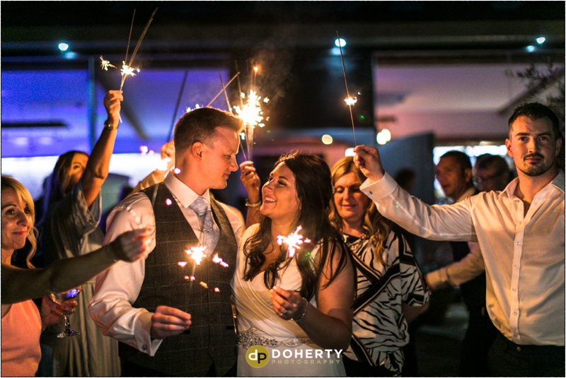 Sparklers Wedding Photograph