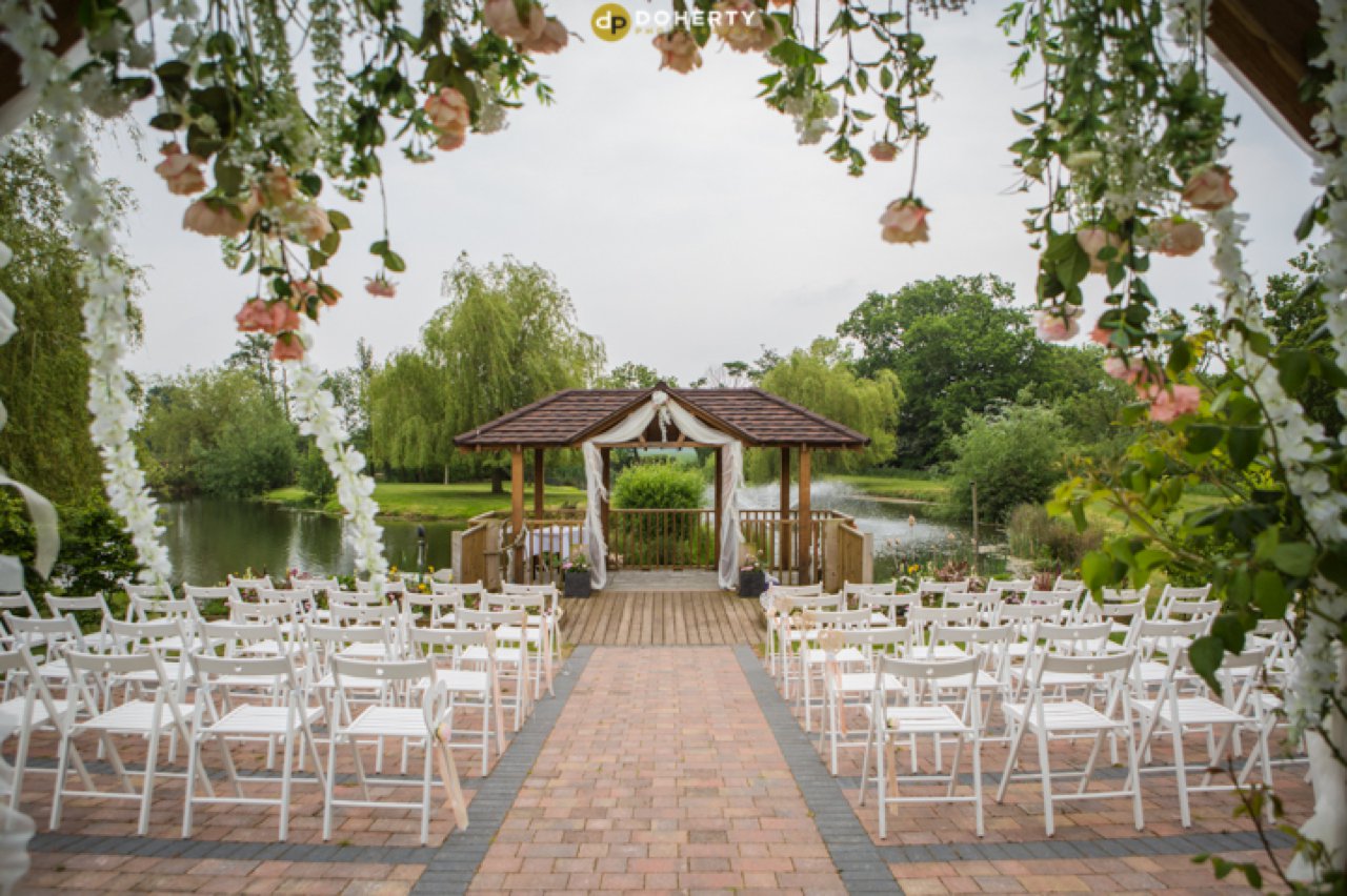 Wootton Park Outdoor Ceremony setup