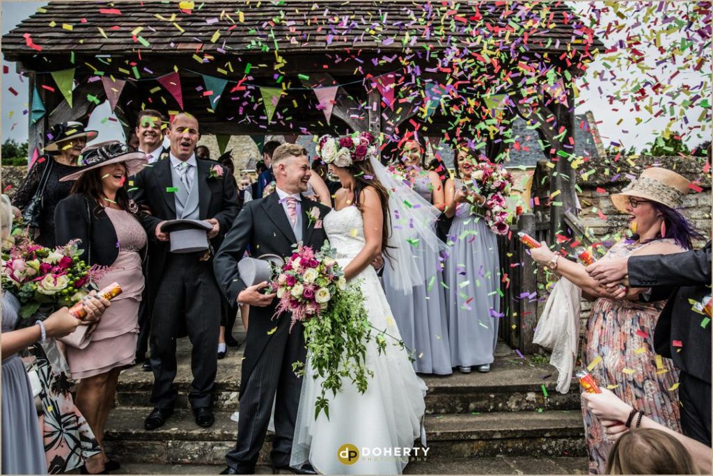 Billesley Manor Wedding Confetti photo