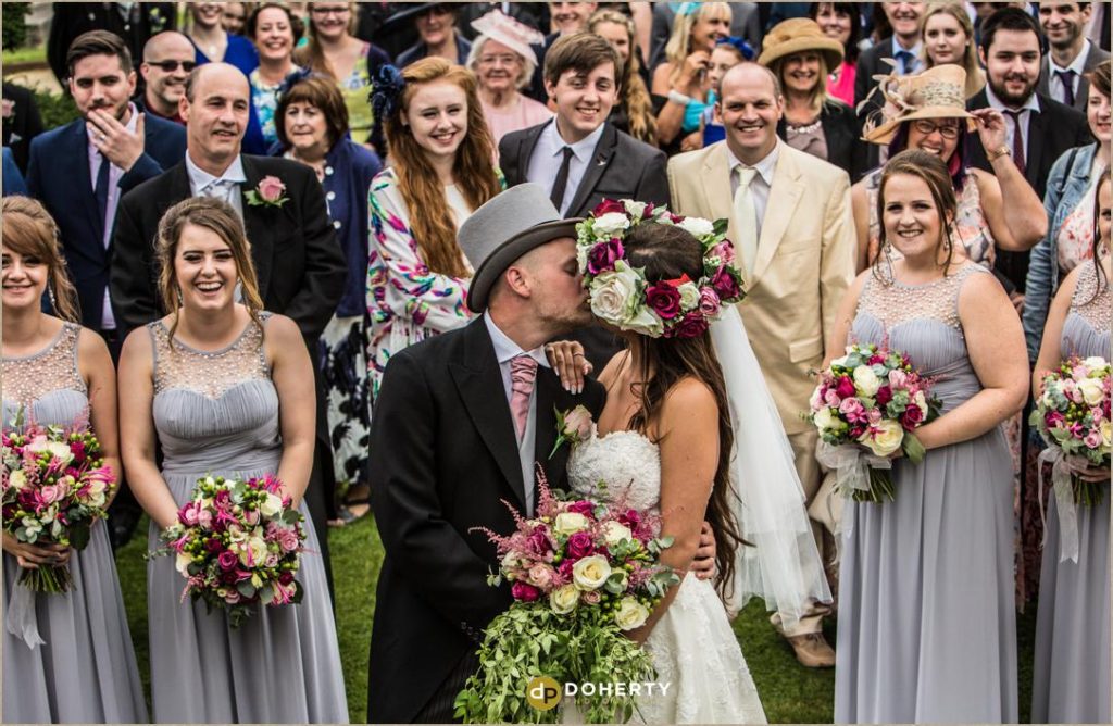 Billesley Manor Wedding Group photo