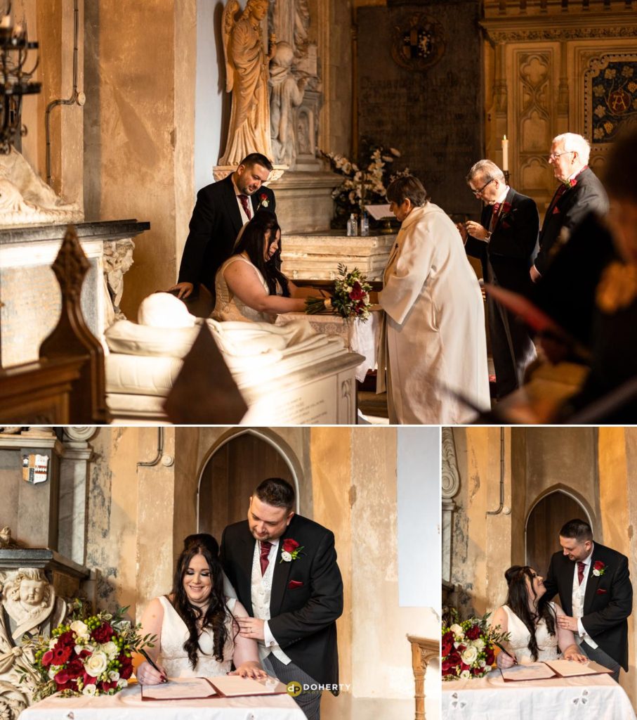 Wedding Photography - Prestwold Hall - Church ceremony