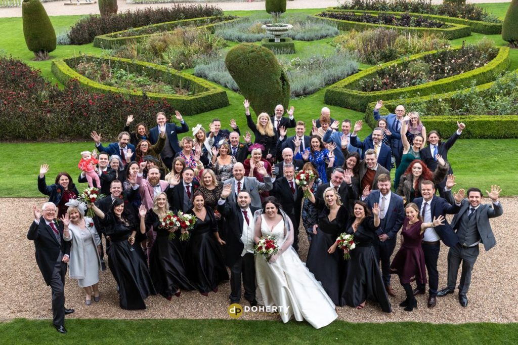 Wedding Photography - Prestwold Hall - large group photo