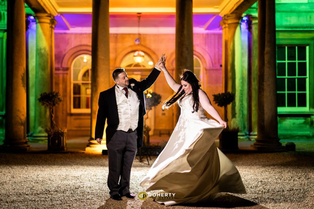 Wedding dance with bride and groom- Prestwold Hall