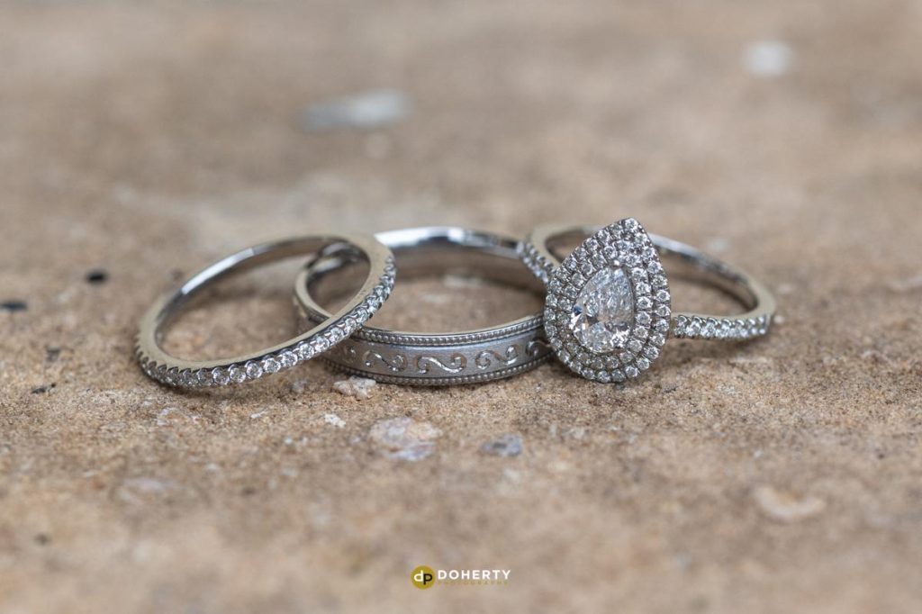 Wedding Photography - Prestwold Hall - wedding rings