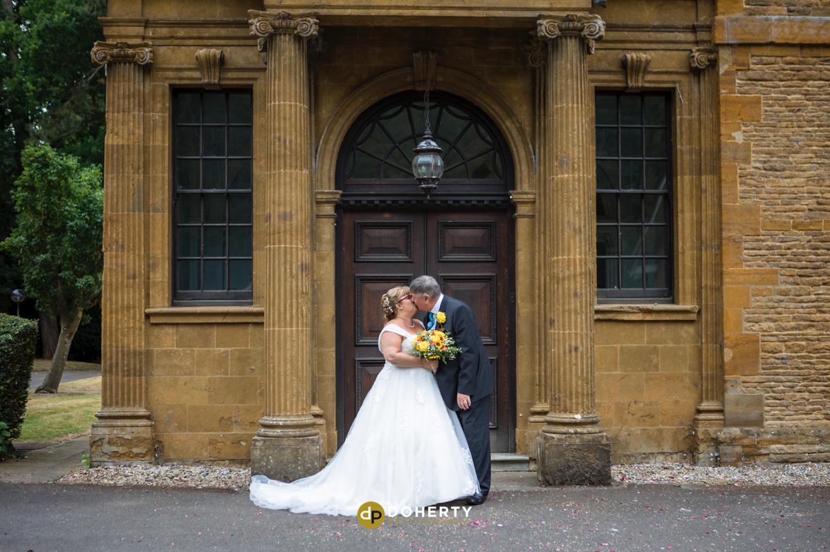 Sedgebrook Hall with bride and groom