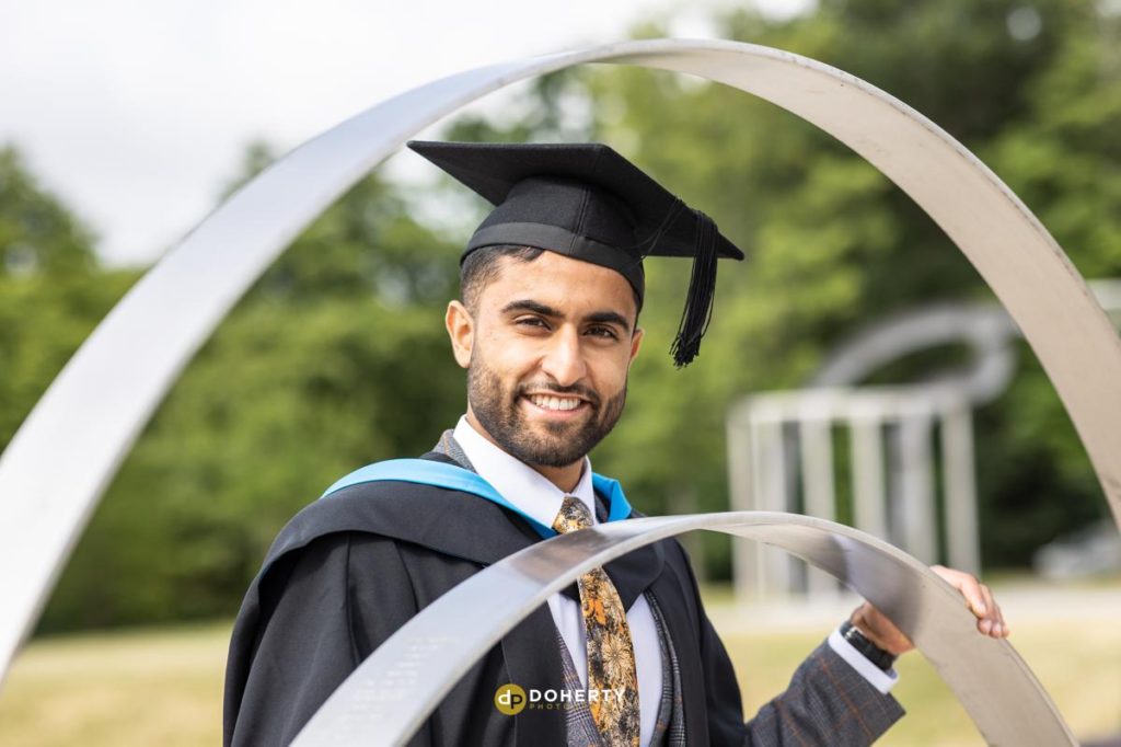 Graduation portrait at Warwick University