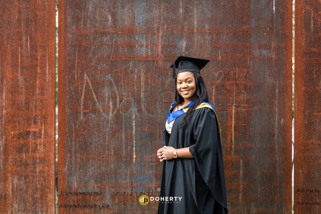 Graduation photo of young woman at Coventry University