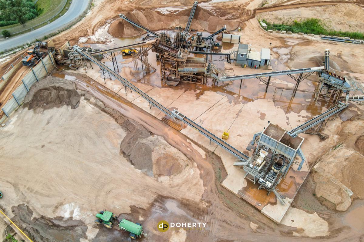 Aerial Photography of a quarry